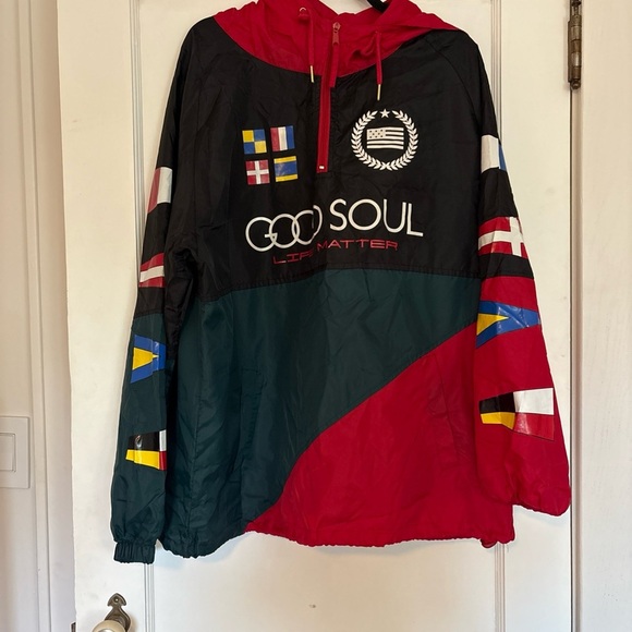 Colorful Graphic Windbreaker Jacket - Picture 1 of 4
